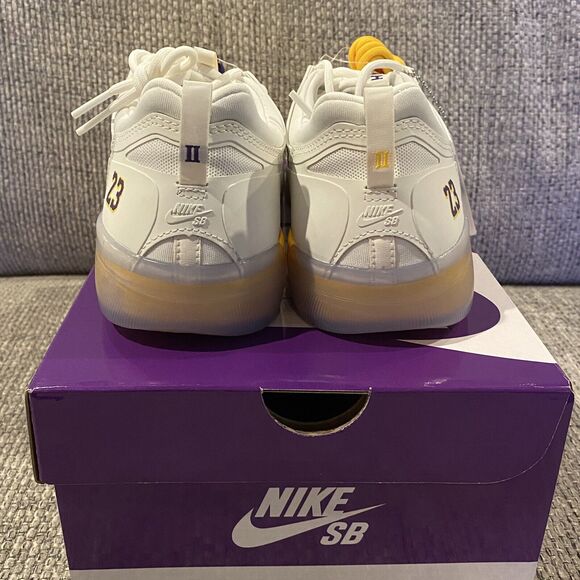 Nike SB Nyjah Free 2 Shoes NBA Los Angeles Lakers DA3439-100 Size 9.5 main image 11